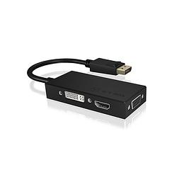 Foto van Icy box displayport adapter [1x displayport stekker - 1x dvi, vga-bus, hdmi-bus] ib-ac1031