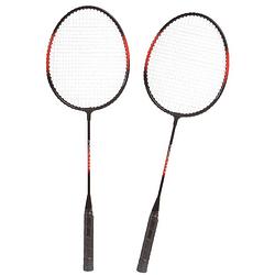 Foto van Badmintonset rood/zwart 5-delig 66 cm - badmintonsets