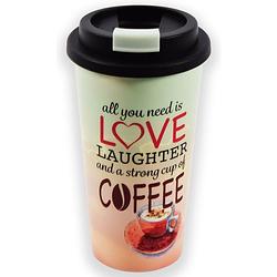 Foto van Travel mug - 450 ml - koffiebeker to go - mok koffie of thee reisbeker, koffiebeker - coffee to go beker - cruising