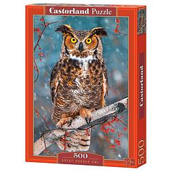 Foto van Castorland legpuzzel great horned owl 500 stukjes
