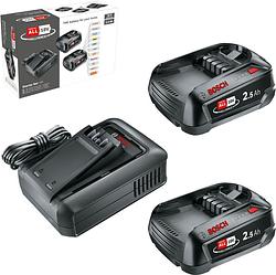 Foto van Bosch starterset 18v 2,5 ah (2x) + al 18v-44