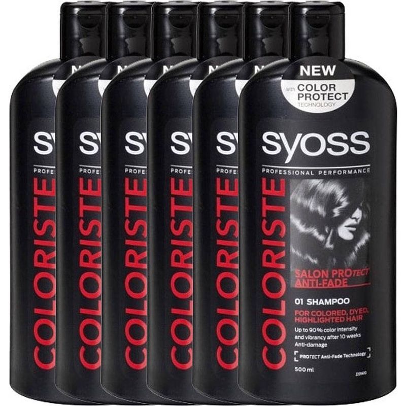 Foto van Color protect shampoo - coloriste - 6x 500ml - voordeelverpakking