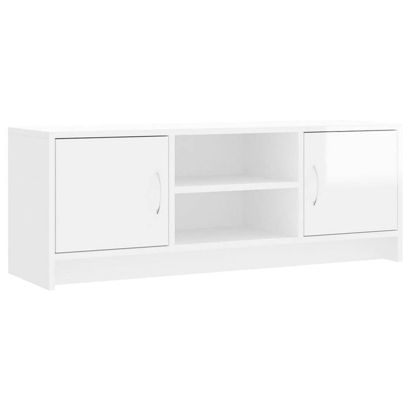 Foto van Vidaxl tv-meubel 102x30x37,5 cm bewerkt hout hoogglans wit