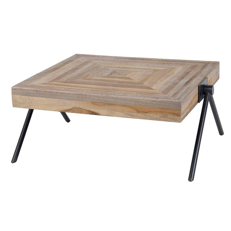 Foto van Hoyz - salontafel teca - balance - 70x70x33 - hout - bruin