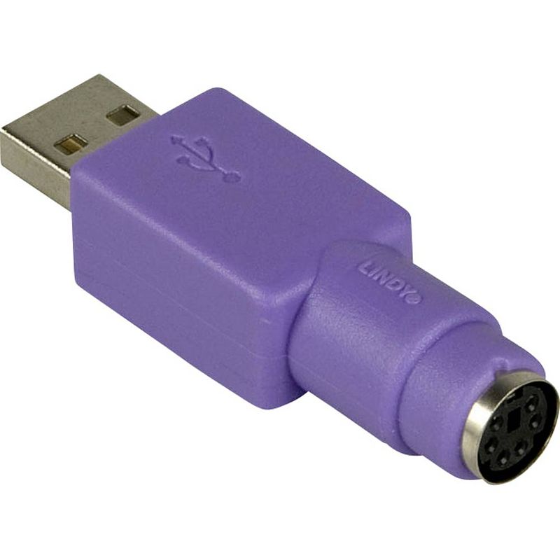 Foto van Lindy usb / ps/2 toetsenbord/muis adapter [1x usb-a 2.0 stekker - 1x ps/2-bus]