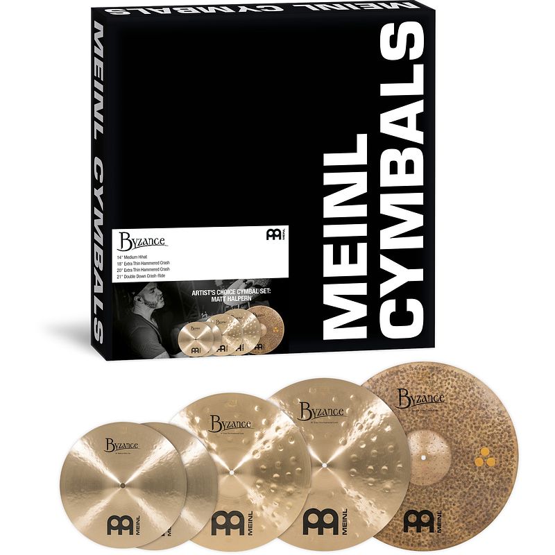 Foto van Meinl a-cs2 artist'ss choice cymbal set matt halpern bekkenset 14-18-20-21