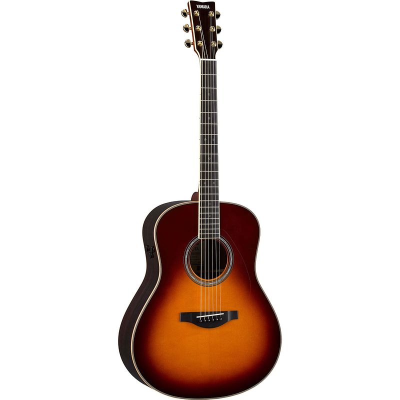 Foto van Yamaha ll-ta transacoustic brown sunburst e/a westerngitaar