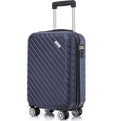 Foto van Goliving handbagage koffer met wielen - 55x35x23 - trolley - lichtgewicht - tsa slot - gevoerde binnenkant - 38l - blauw