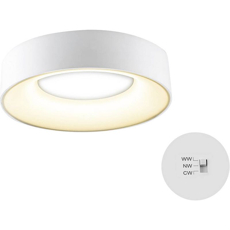 Foto van Evn r30180125 evn led-plafondlamp 18 w wit