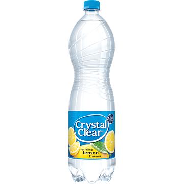 Foto van 2e halve prijs | crystal clear sparkling lemon 1,5l aanbieding bij jumbo