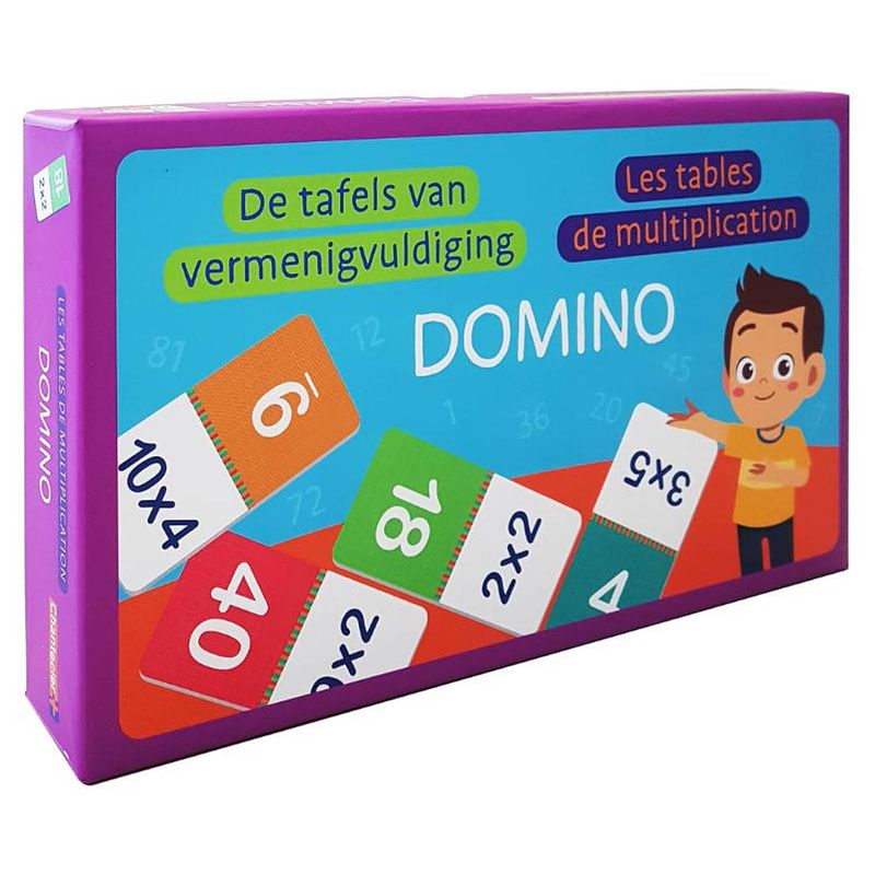 Foto van Dominos dominospel de tafels van vermenigvuldiging (nl/fr)