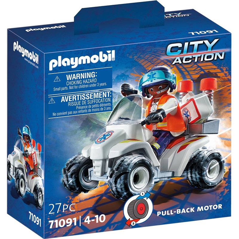 Foto van Playmobil city life reddingsdienst - speed quad - 71091