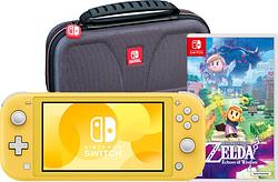 Foto van Nintendo switch lite geel + zelda: echoes of wisdom + bigben beschermtas