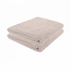 Foto van Pure4u luxe hotel handdoek - taupe -2 stuks - 100x150cm - 550 g/m2