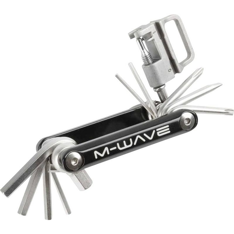 Foto van M-wave multitool little 15 functies 8 cm zwart