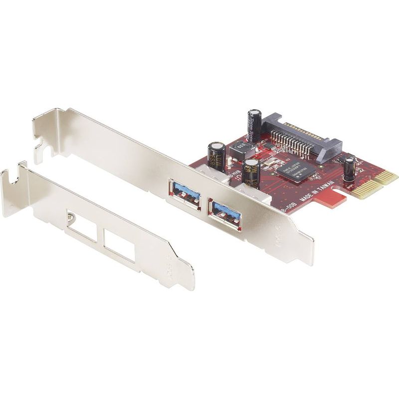 Foto van Renkforce 2 poorten usb 3.2 gen 1-controllerkaart usb-a pcie