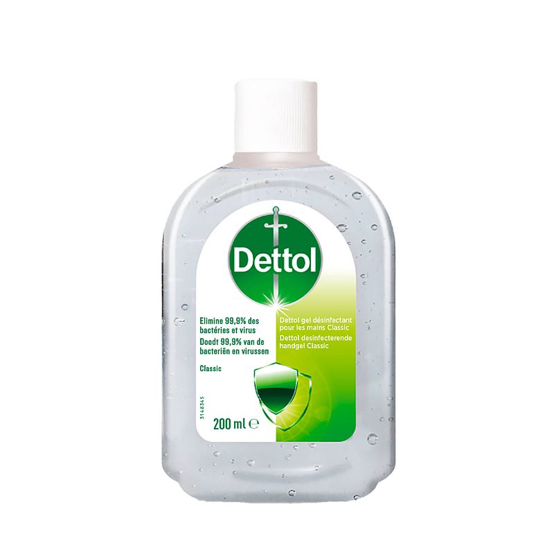 Foto van Dettol handgel - hygiene - verwijdert 99,9% van de bacteriën en virussen - 200ml