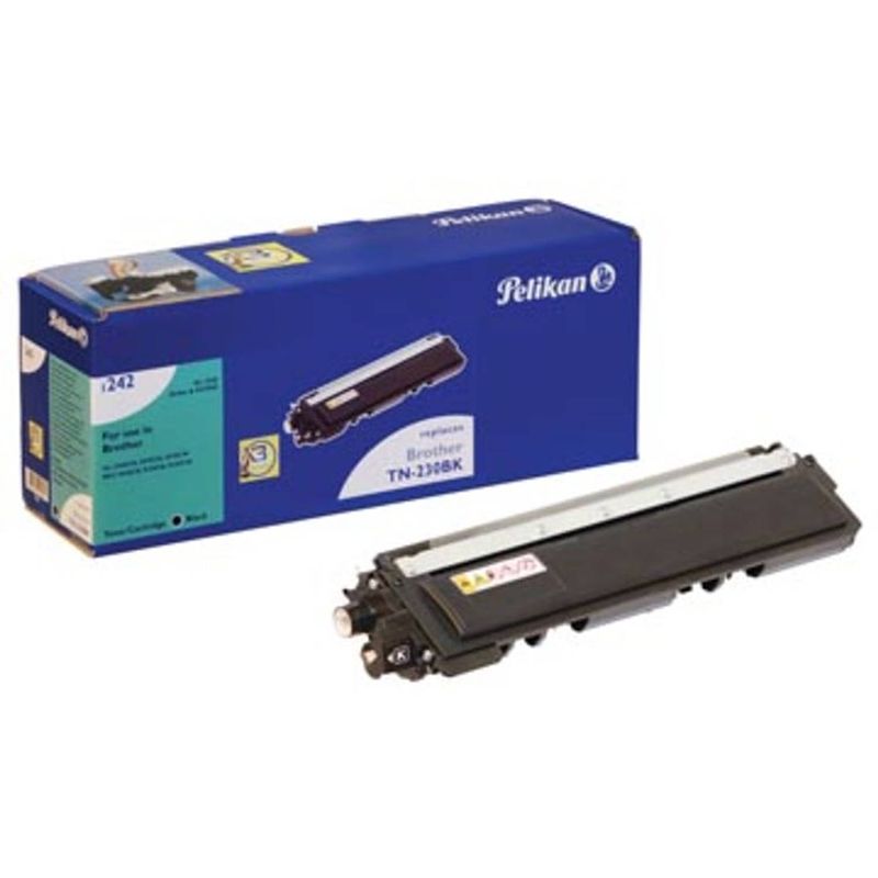 Foto van Pelikan toner zwart, 2200 pagina'ss voor brother - oem: tn-230bk