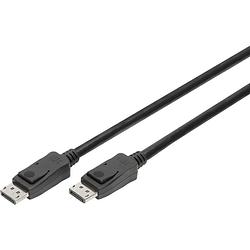 Foto van Digitus displayport aansluitkabel displayport stekker, displayport stekker 5.00 m zwart ak-340106-050-s vergulde steekcontacten, afgeschermd (dubbel),