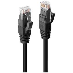 Foto van Lindy 45430 rj45 netwerkkabel, patchkabel cat 6 u/utp 0.3 m zwart 1 stuk(s)