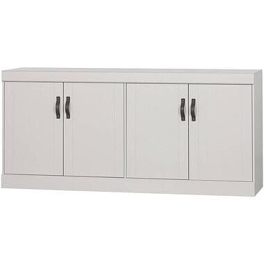 Foto van Woood dressoir bold - mistwit - 85x180x46 cm - leen bakker