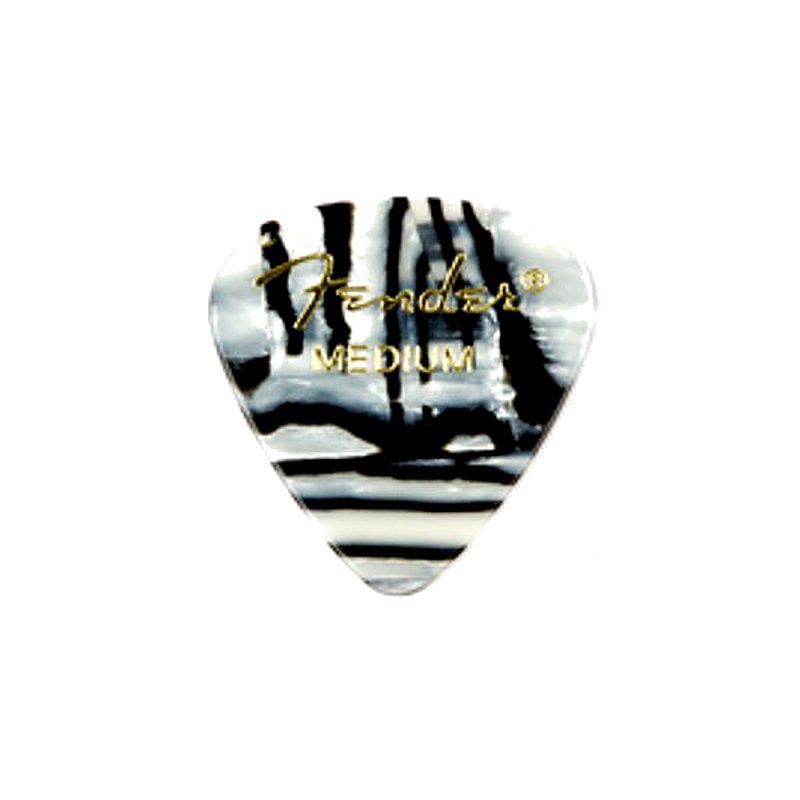 Foto van Fender 351 shape premium picks zebra medium (set van 12)