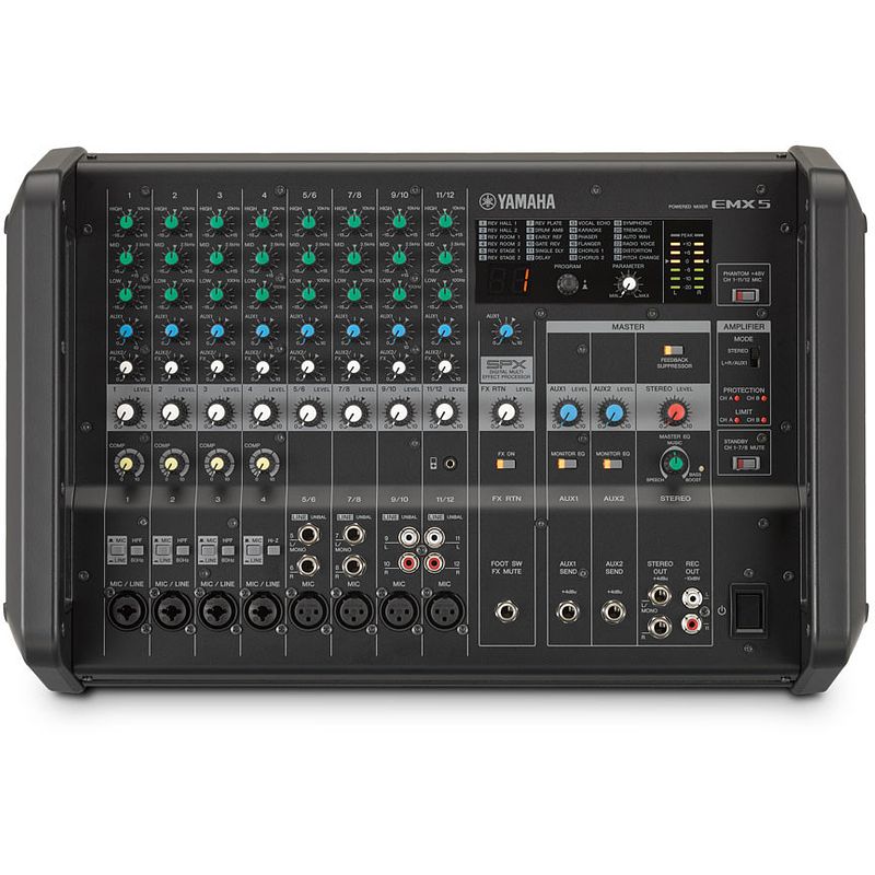 Foto van Yamaha emx5 portable powered mixer