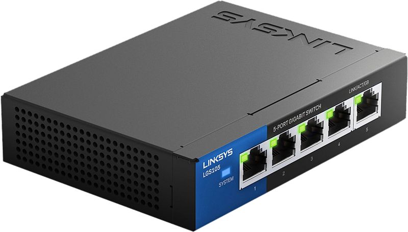 Foto van Linksys lgs105-eu switch zwart