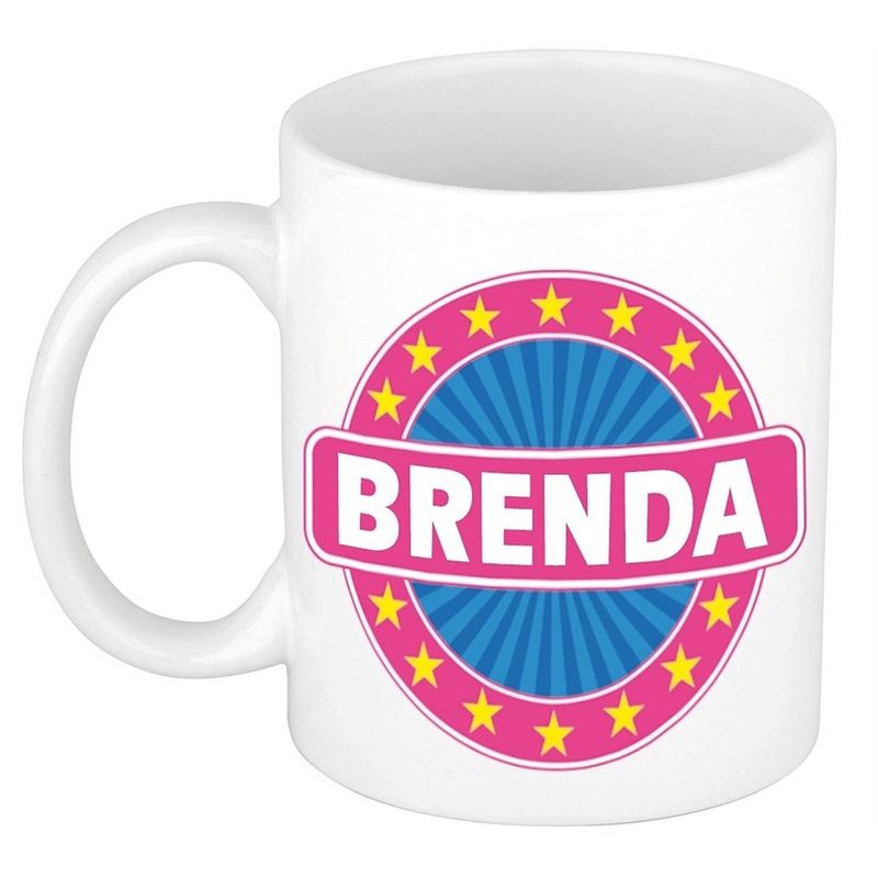 Foto van Brenda naam koffie mok / beker 300 ml - namen mokken