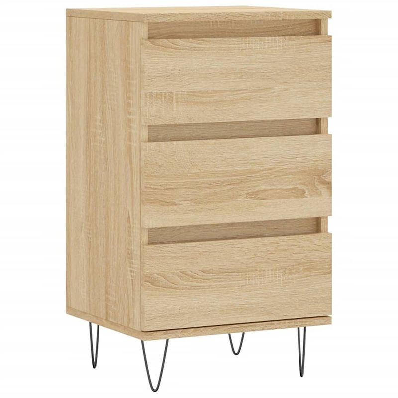 Foto van Vidaxl dressoir 40x35x70 cm bewerkt hout sonoma eikenkleurig