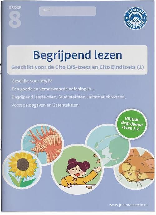 Foto van Begrijpend lezen oefenboek - paperback (9789493128040)