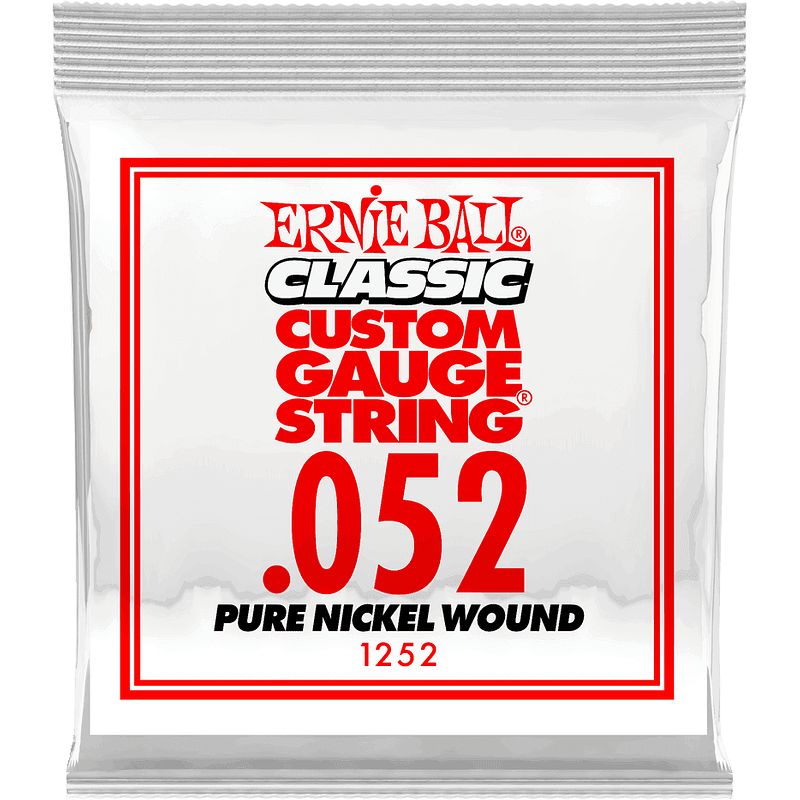 Foto van Ernie ball 1252 .052 classic pure nickel wound losse snaar voor elektrische gitaar