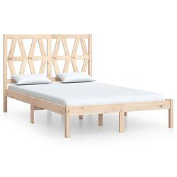 Foto van The living store bedframe massief grenenhout 120x190 cm 4ft small double - bed