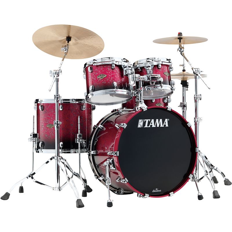 Foto van Tama wbs42s-mdr starclassic walnut/birch 4-delige ketelset dark raspberry