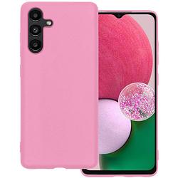 Foto van Basey samsung galaxy a13 5g hoesje siliconen hoes case cover - lichtroze