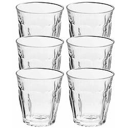 Foto van 24x drinkglazen/waterglazen transparant 310 ml picardie - drinkglazen