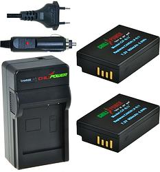 Foto van 2 x lp-e17 accu's voor canon - inclusief oplader en autolader - origineel chilipower