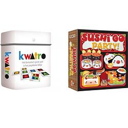 Foto van Spellenbundel - kaartspel - 2 stuks - kwatro & sushi go party