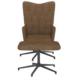Foto van The living store relaxstoel - stoelen - 62 x 68 x 98 cm - 360 graden draaibaar - staal
