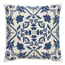 Foto van Dutch decor mena - kussenhoes van katoen provincial blue 45x45 cm - blauw - blauw