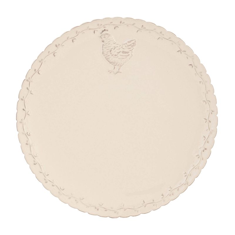 Foto van Clayre & eef servies dinerbord ø 26 cm creme keramiek eetbord eetbord