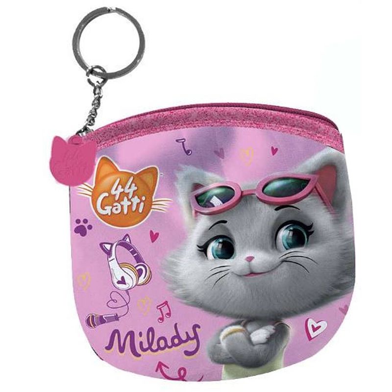 Foto van 44 gatti portemonnee milady meisjes 10 x 8,5 cm polyester roze