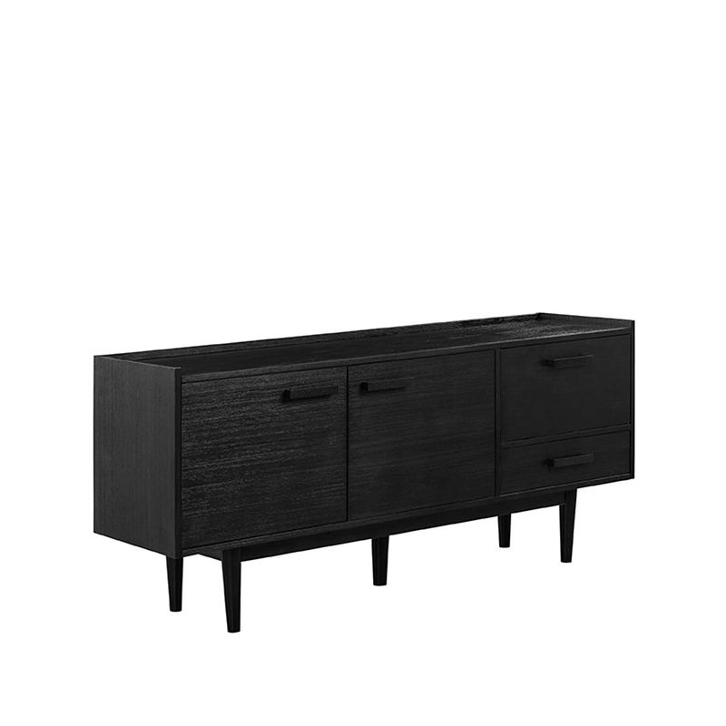 Foto van Label51 dressoir cali - zwart - acaciahout - 170 cm