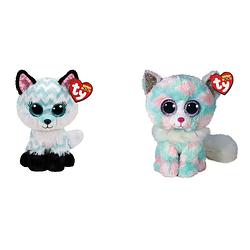 Foto van Ty - knuffel - beanie boo'ss - atlas fox & opal cat