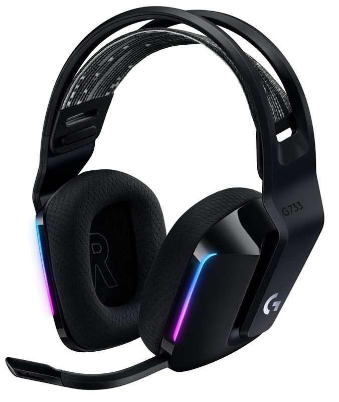 Foto van Logitech gaming headset g733 pc/ps4 (zwart)