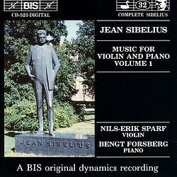 Foto van Sibelius: music for violin and piano volume 1 - cd (7318590005255)