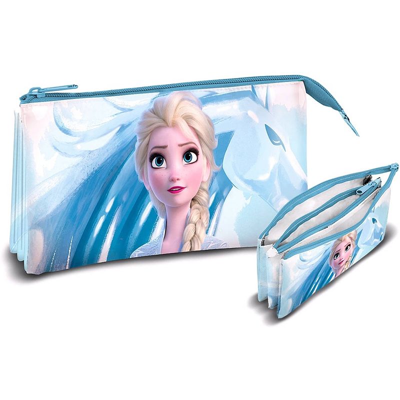 Foto van Disney etui frozen meisjes 22 x 13 cm polyester/pvc blauw