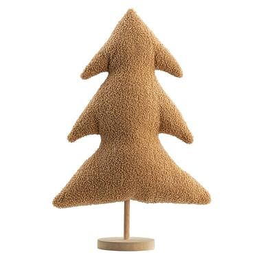 Foto van Kerstboom teddy - bruin - 51x30x12 cm - leen bakker