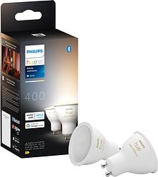 Foto van Philips hue white ambiance gu10 2-pack