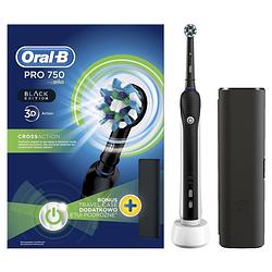 Foto van Oral-b elektrische tandenborstel pro 750 zwart - 1 poetsstand